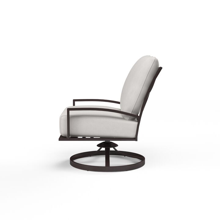 La Jolla Club Swivel in Canvas Flax w/ Self Welt