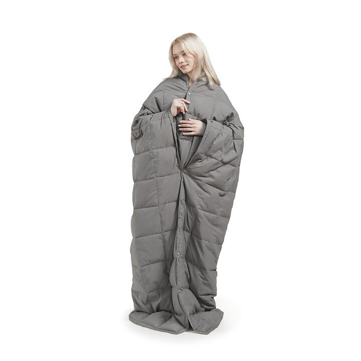 Gracie Mills Alvarez Classic Box Quilted Wearable Multipurpose Throw Blanket