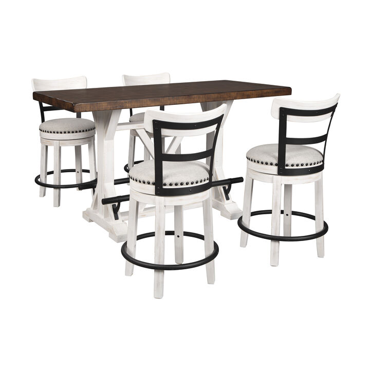 Valebeck 5-Piece Counter Height Dining Set