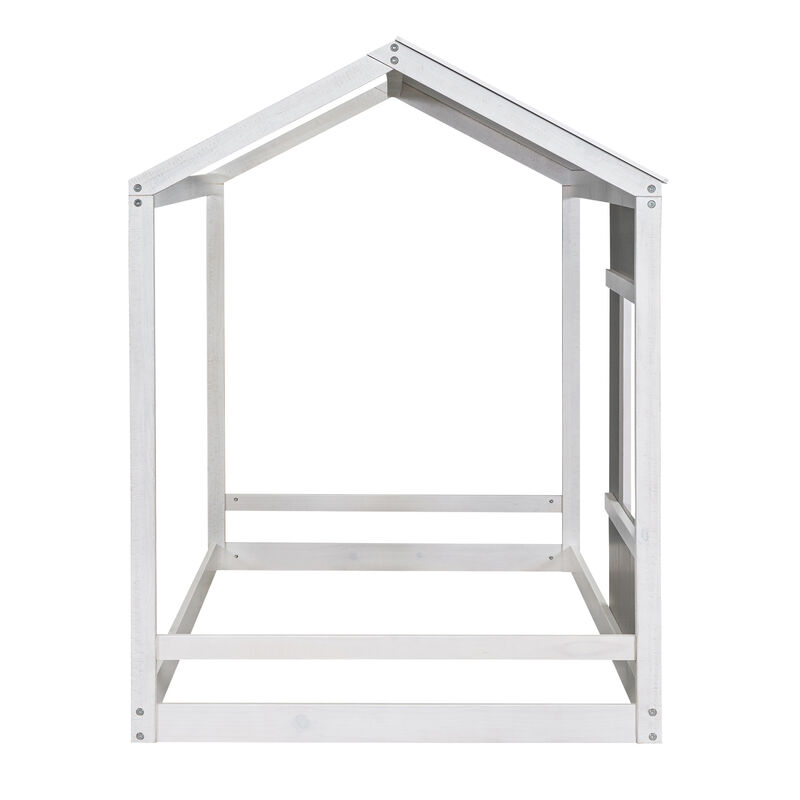 Merax House Platform with Roof and Window
