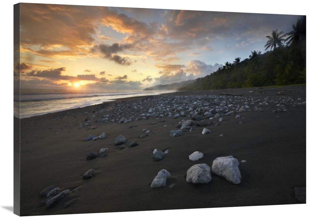 Rocks on beach, Corcovado National Park, Costa Rica-Canvas Art-40x28.4