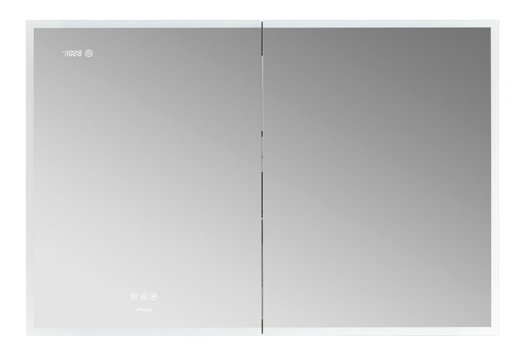Pagani 48 in. x 32 in. LED Mirror Cabinet with Defogger, Dimmer, Magnifier & USB outlet
