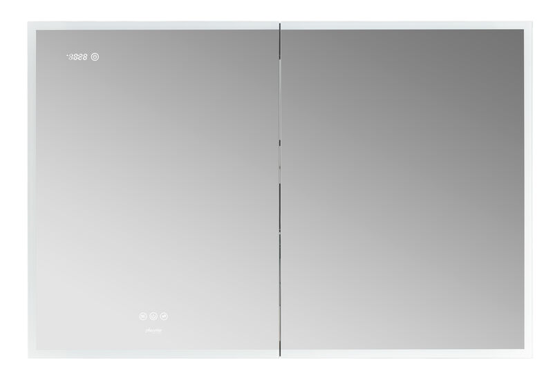 Pagani 48 in. x 32 in. LED Mirror Cabinet with Defogger, Dimmer, Magnifier & USB outlet