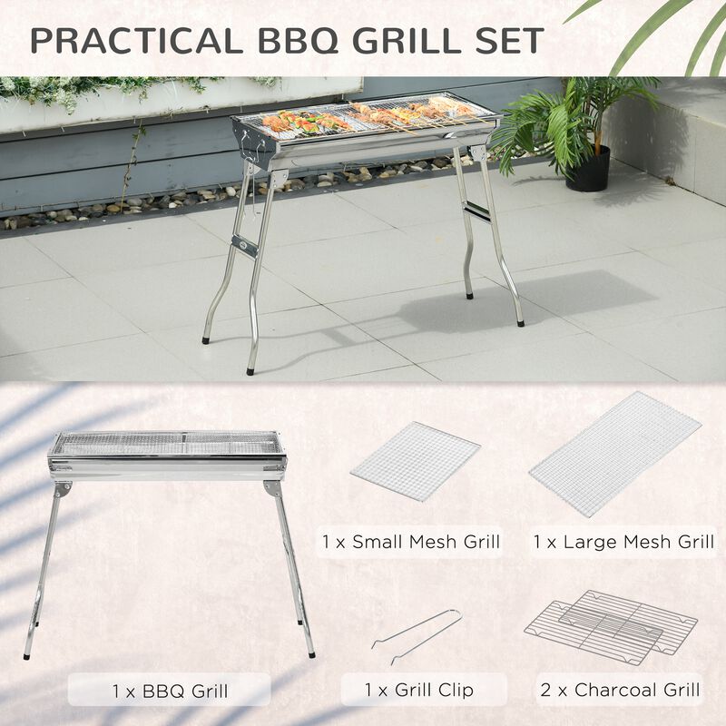 Streamdale Portable Folding Charcoal Grill with Vent Control