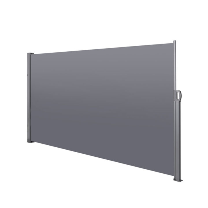 Retractable Privacy Screen Awning, UV Resistant & Waterproof Side Screen for Patios and Decks
