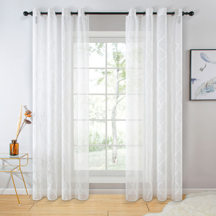 Dolce Mela Sheer Curtains Panel