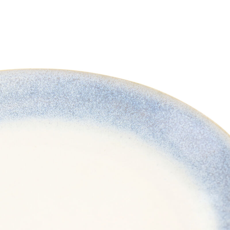 Martha Stewart Blue Rim 8.25 Inch 6 Piece Stoneware Salad Plate Set in Blue