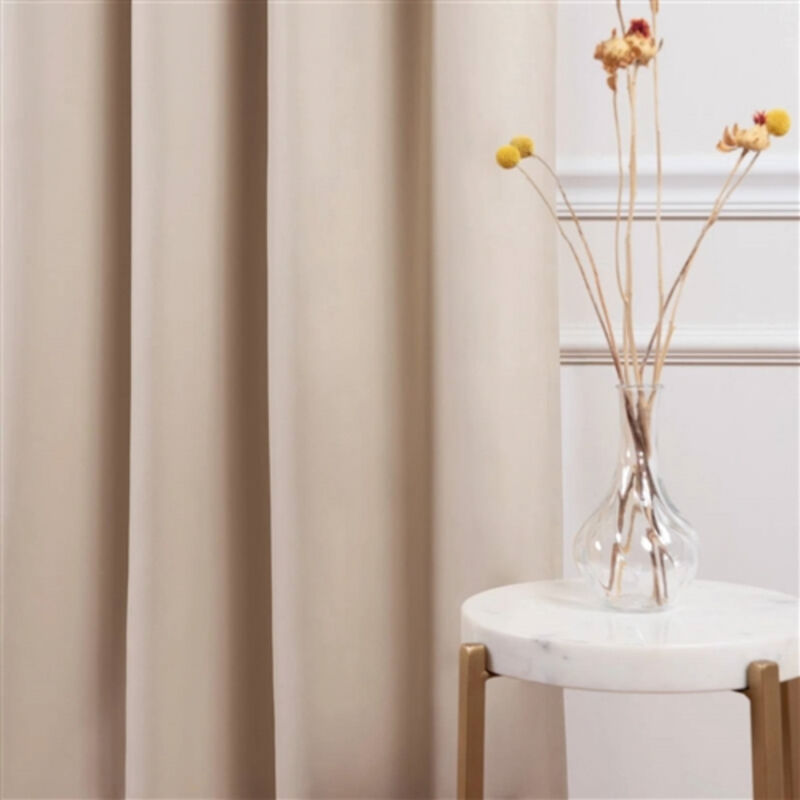 Solid Thermal Blackout Drapes – Set of 2 Energy-Saving Noise-Reducing Curtains