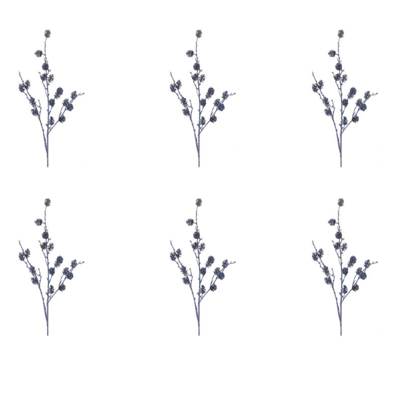 Pine Cone Twig Spray Set of 6 - 39 Inches of Rustic Holiday Style