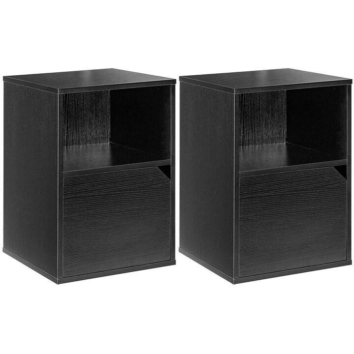 Set of 2 Nightstands Side End Table for Bedroom