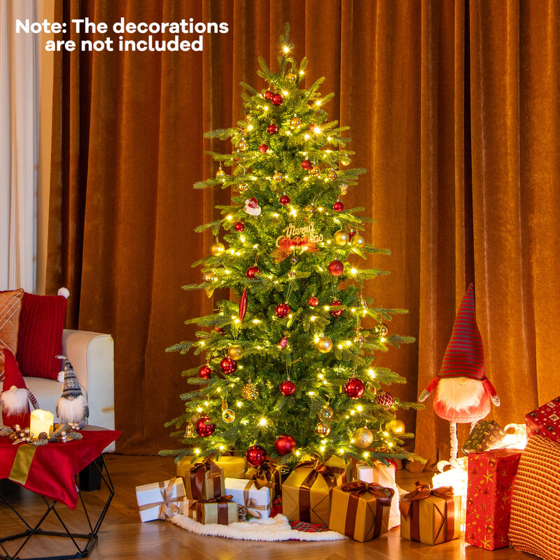 Pre-Lit Artificial Christmas Tree with Warm White LED Lights