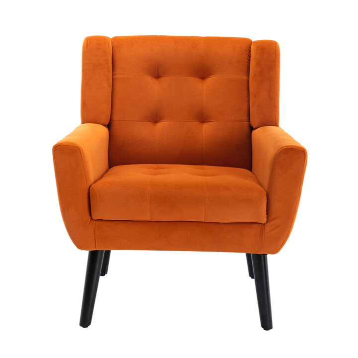 Modern Soft Velvet Material Ergonomics Accent Chair Living Room Chair Bedroom Chair Home Chair
