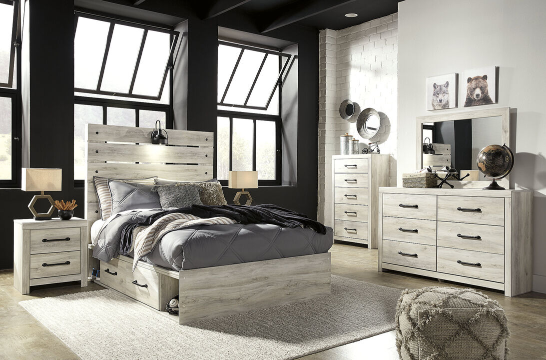 Cambeck Full Panel Bed with 2 Storage Drawers