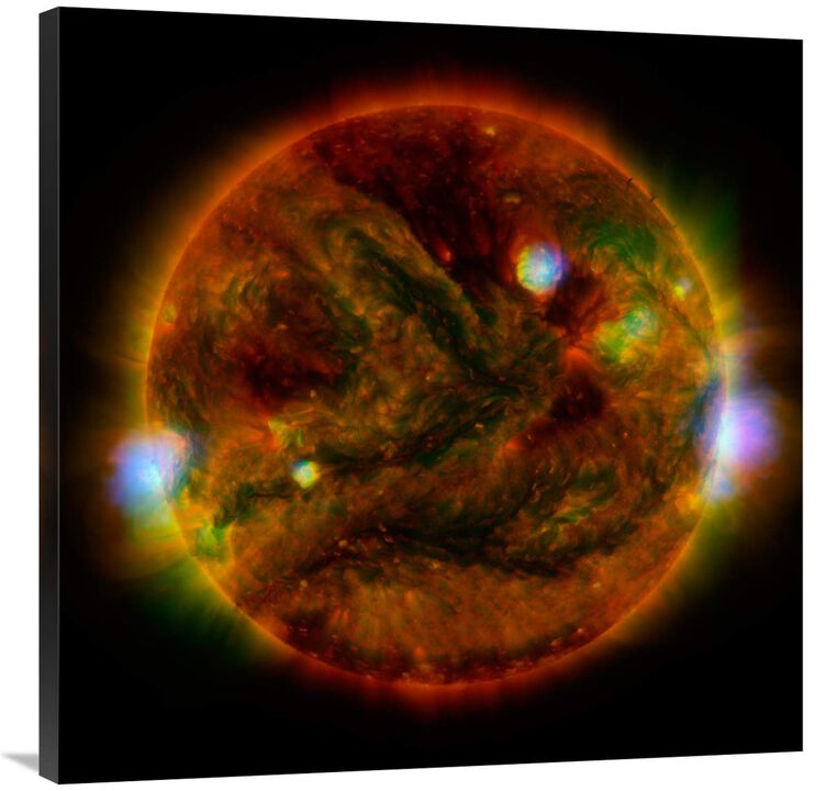 The Sun, taken by NuSTAR, April 29, 2015-Canvas Art-36x36