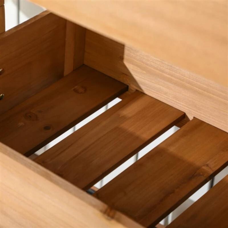 Hivvago 4 Tier Vertical Wooden Planter Box Raised Bed Natural