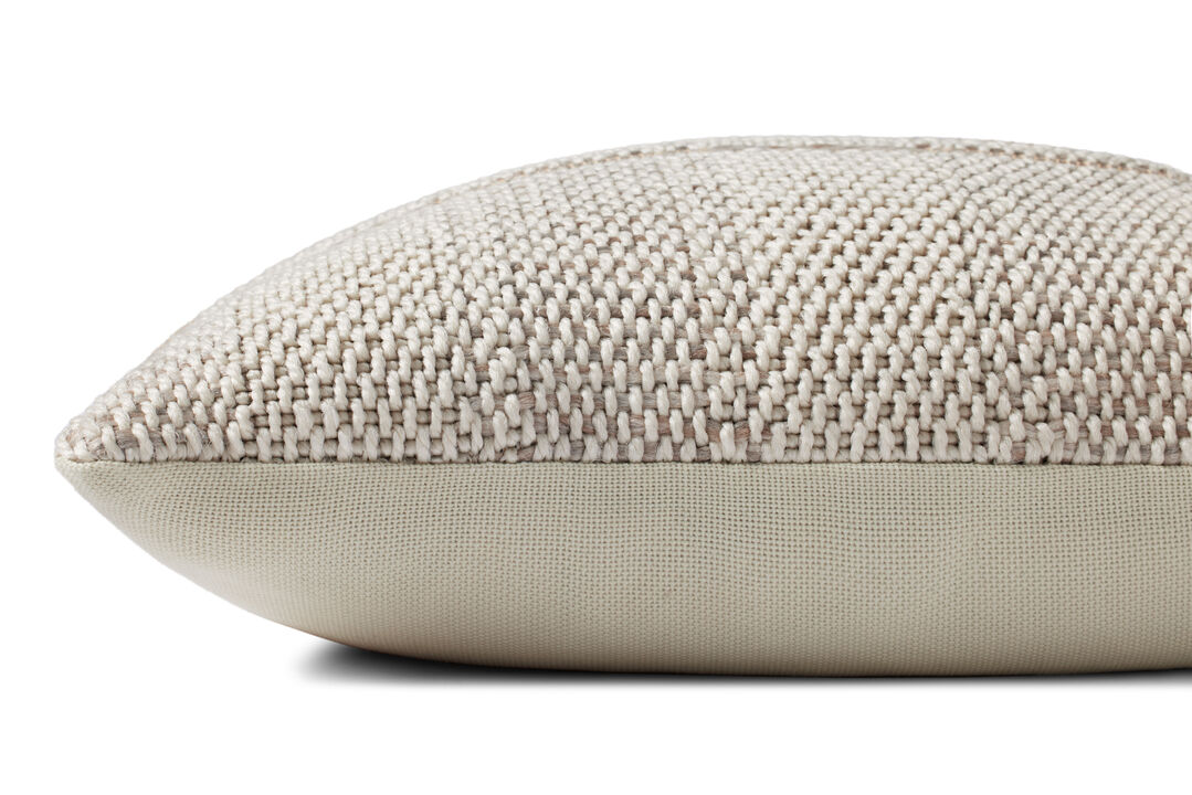 Calypso PAL0045 Taupe/Natural 18''x18'' Cover Only by Amber Lewis x Loloi