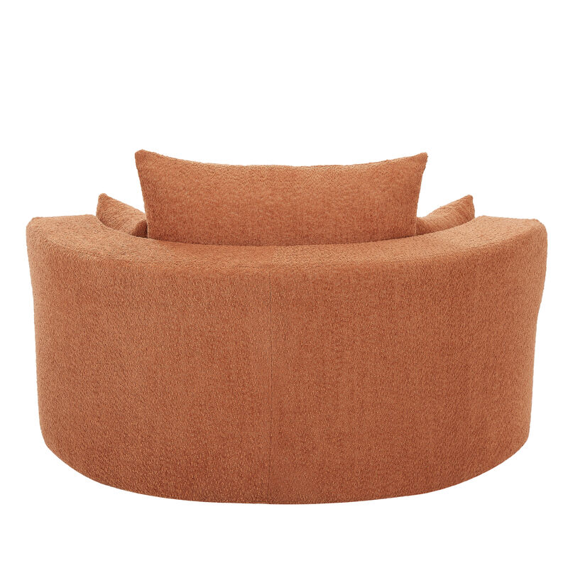 Merax Swivel Round Sofa Accent Barrel Chair for Living Room