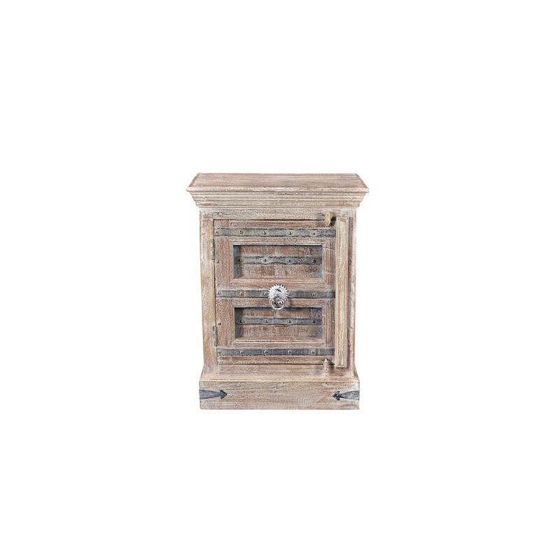 Taran Designs Callan 1-door Solid Wood Nightstand (Left)
