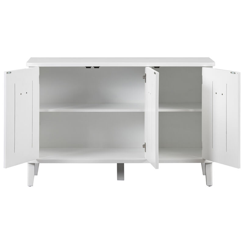 Merax Solid Wood Veneer Storage Cabinet