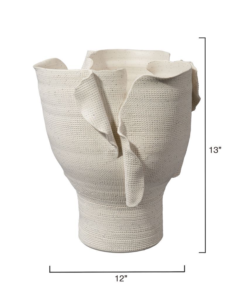 Torn Wide Porcelain Vessel