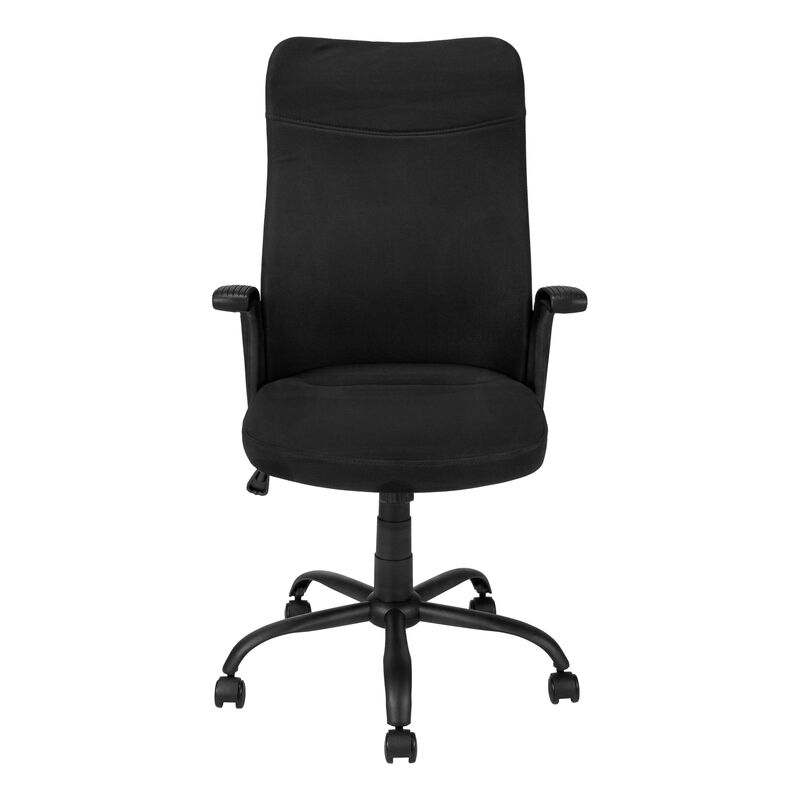 Monarch Specialties I 7248 Office Chair, Adjustable Height, Swivel, Ergonomic, Armrests, Computer Desk, Work, Metal, Mesh, Black, Contemporary, Modern
