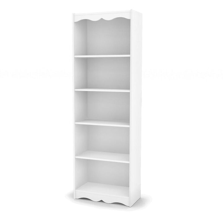 CorLiving Hawthorn 72 Tall Bookcase in Frost White