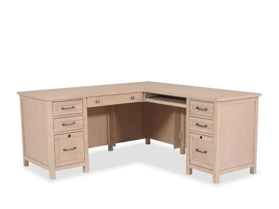 Mayville Natural L-Desk