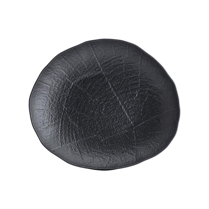 Shade dia.10.25" h:1.5" 32 oz. Round Black Porcelain Bowl