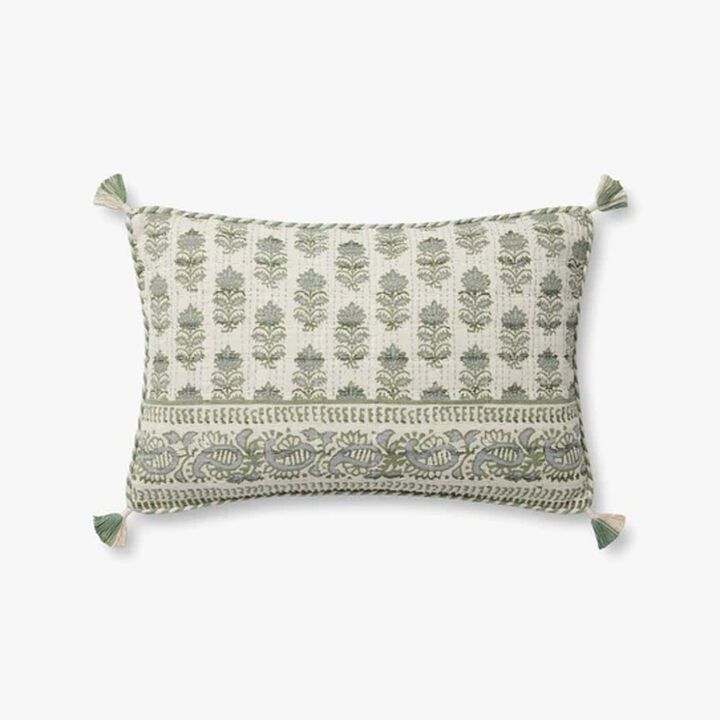 PLL0113 Sage/Ivory 13"x21" Pillow
