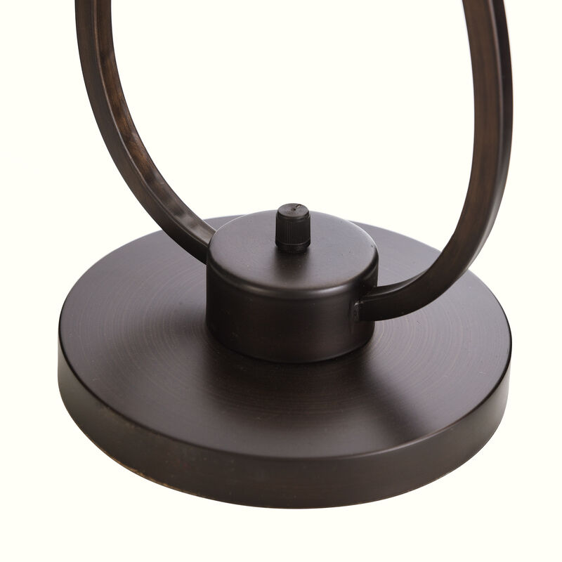 Bronze Metal Glass Shade Lamp (Set of 2)