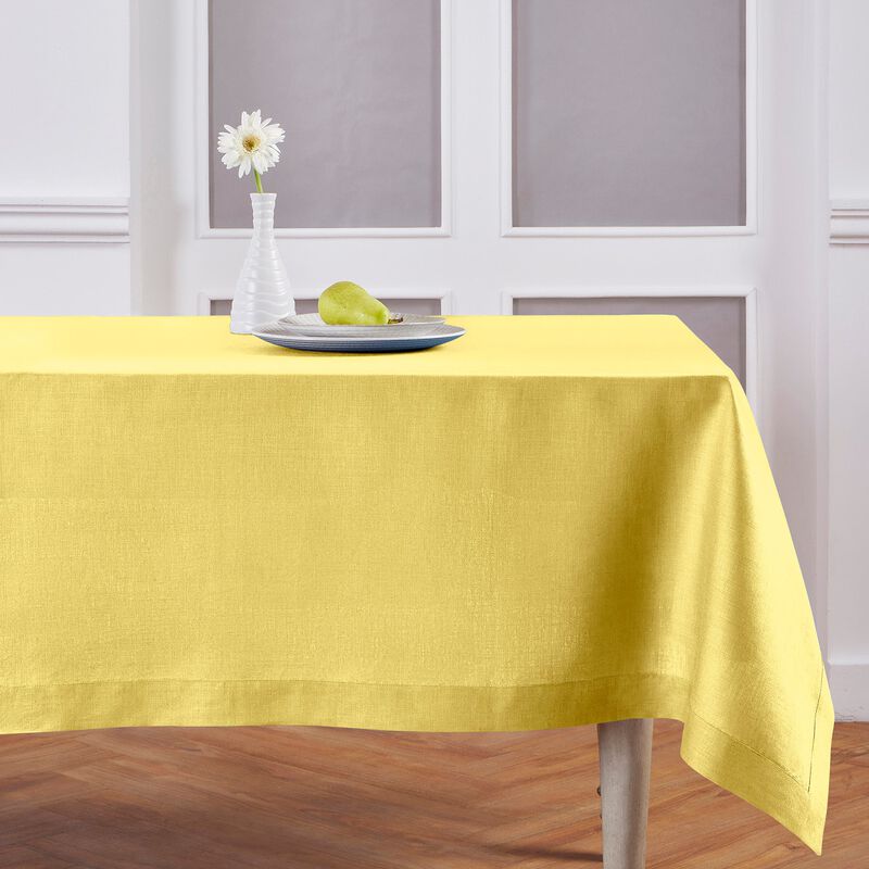 Solino Home 100% Pure Linen Table Runner | Classic Hemstitch for Thanksgiving, Christmas