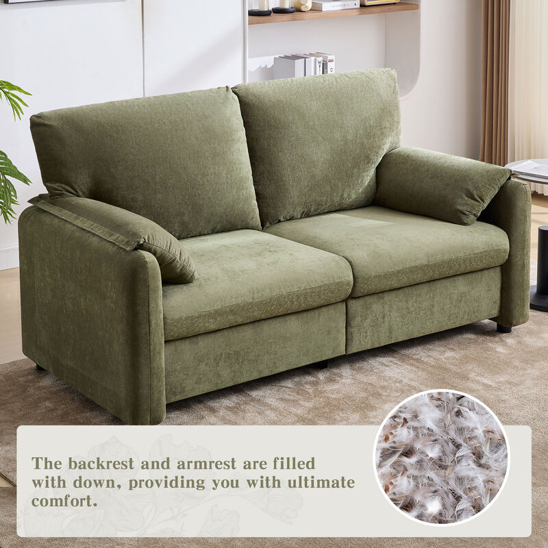 Merax Chenille 2-Seat Sofa for Living Room