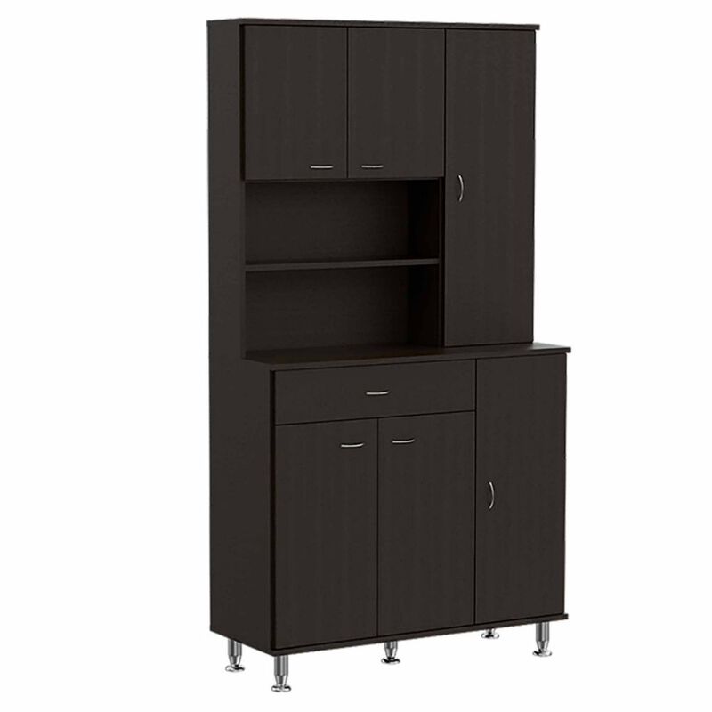 Kitchen Pantry Piacenza, Kitchen, Black