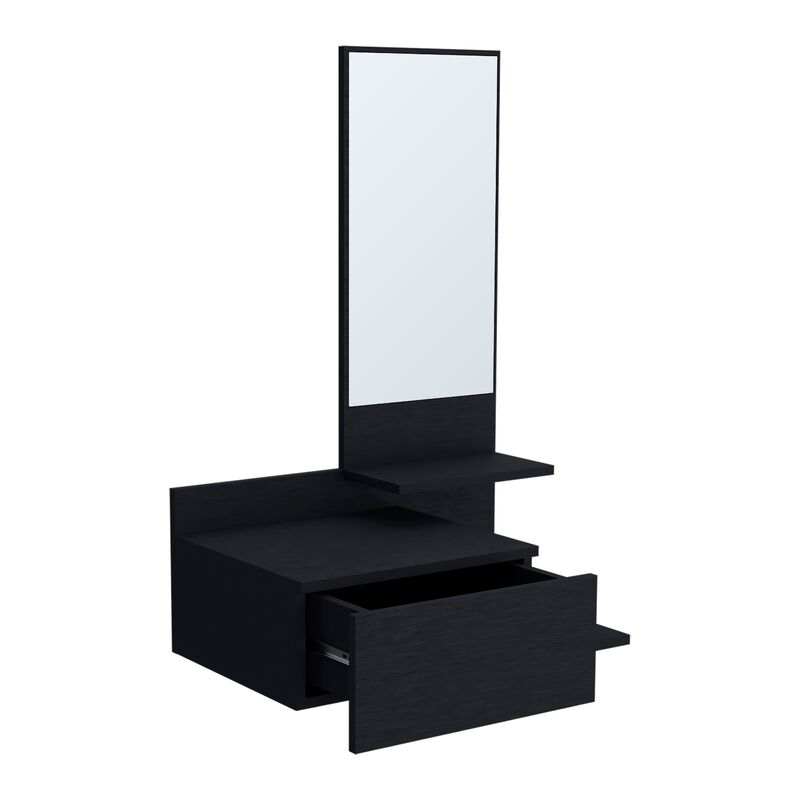 Floating Hallway Cabinet Lowell, Living Room, Black