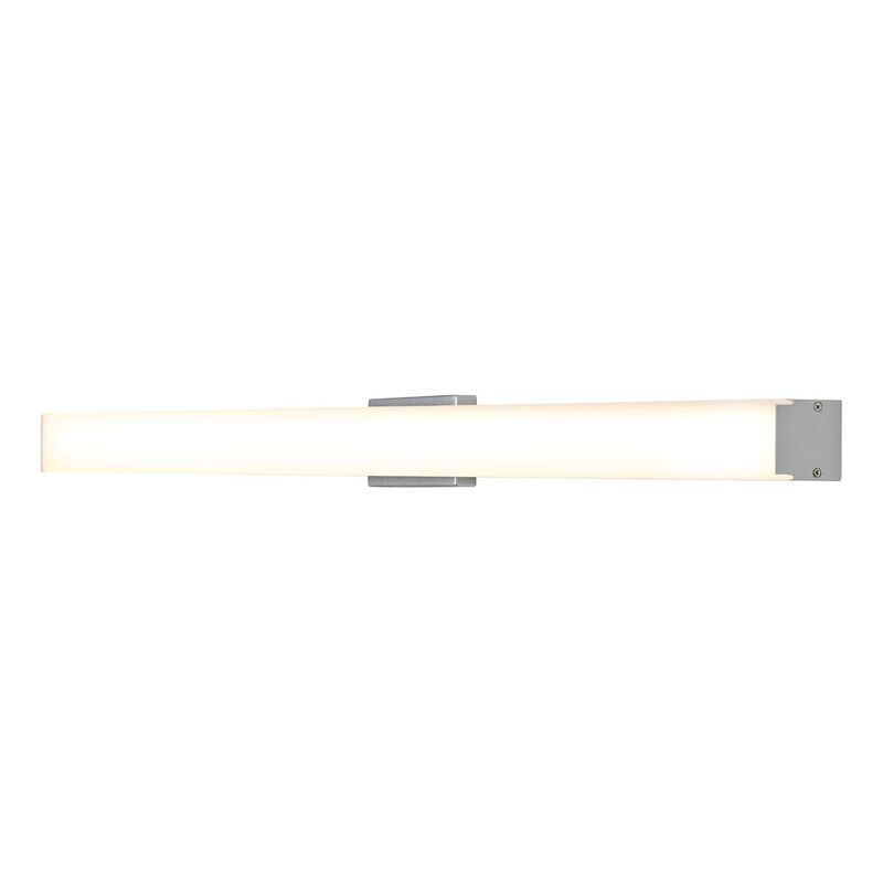 VONN Lighting Integrated AC LED ADA Compliant Bathroom Wall Lighting Fixture in Silver