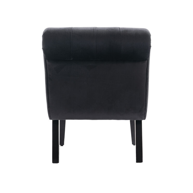 Merax Modern Velvet Armless Accent Chair