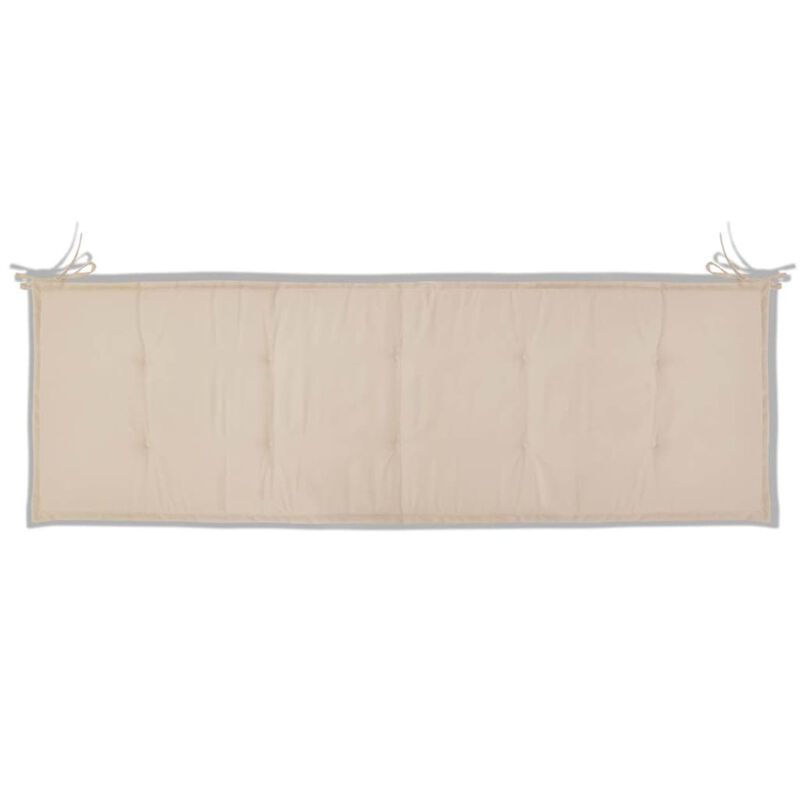 vidaXL Garden Bench Cushion Cream 59"x19.7"x1.18"