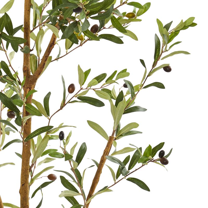Nearly Natural 82-in Olive Artificial Tree