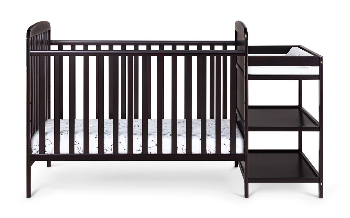 Suite Bebe Ramsey 3-in-1 Crib and Changer Combo Espresso