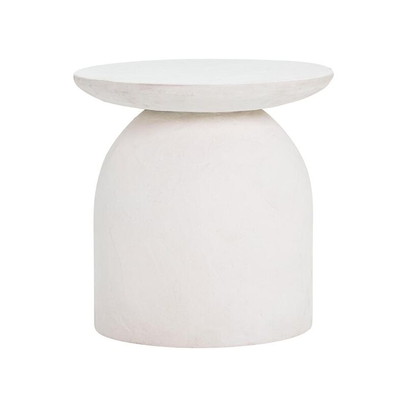 Belen Kox White Concrete Side Table, Belen Kox