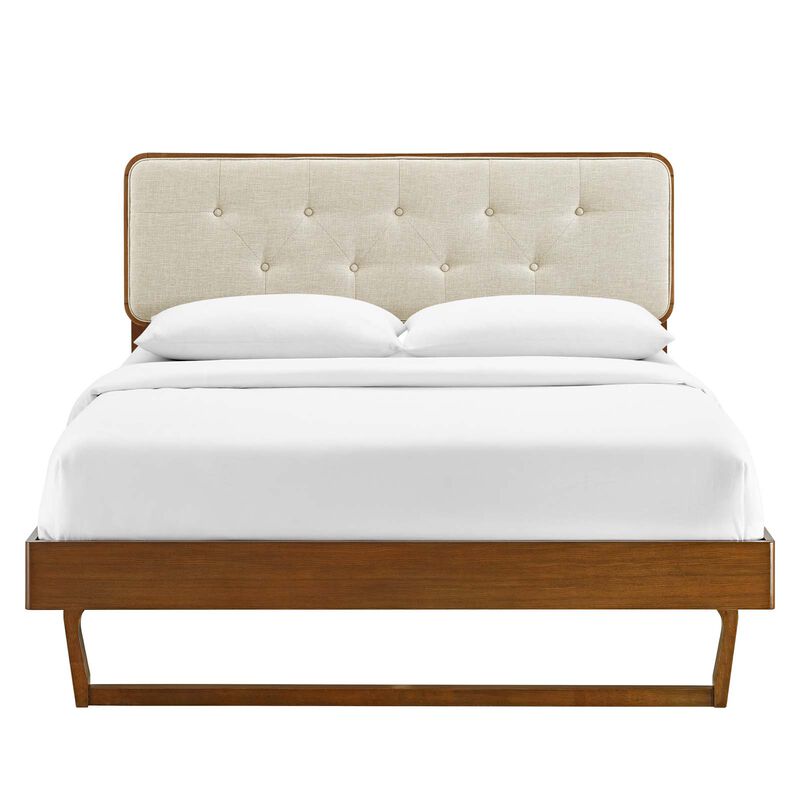 Modway - Bridgette Queen Wood Platform Bed with Angular Frame