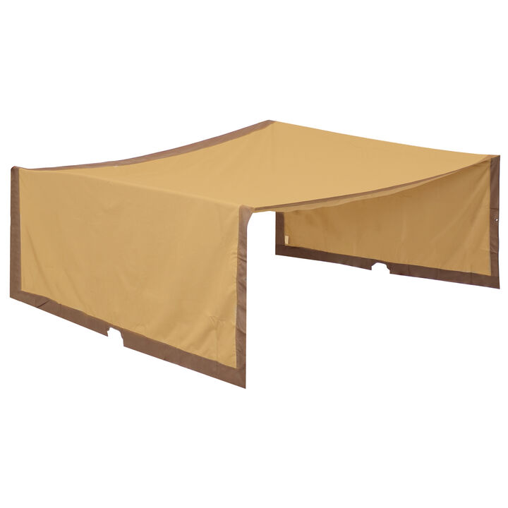 Sunnydaze 9 ft x 12 ft Polyester Retractable Pergola Canopy Shade