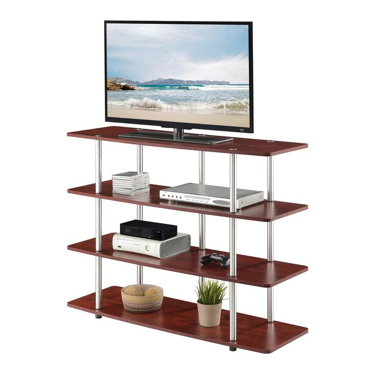 Convience Concept, Inc. Designs2Go XL Highboy 4 Tier TV Stand - Cherry