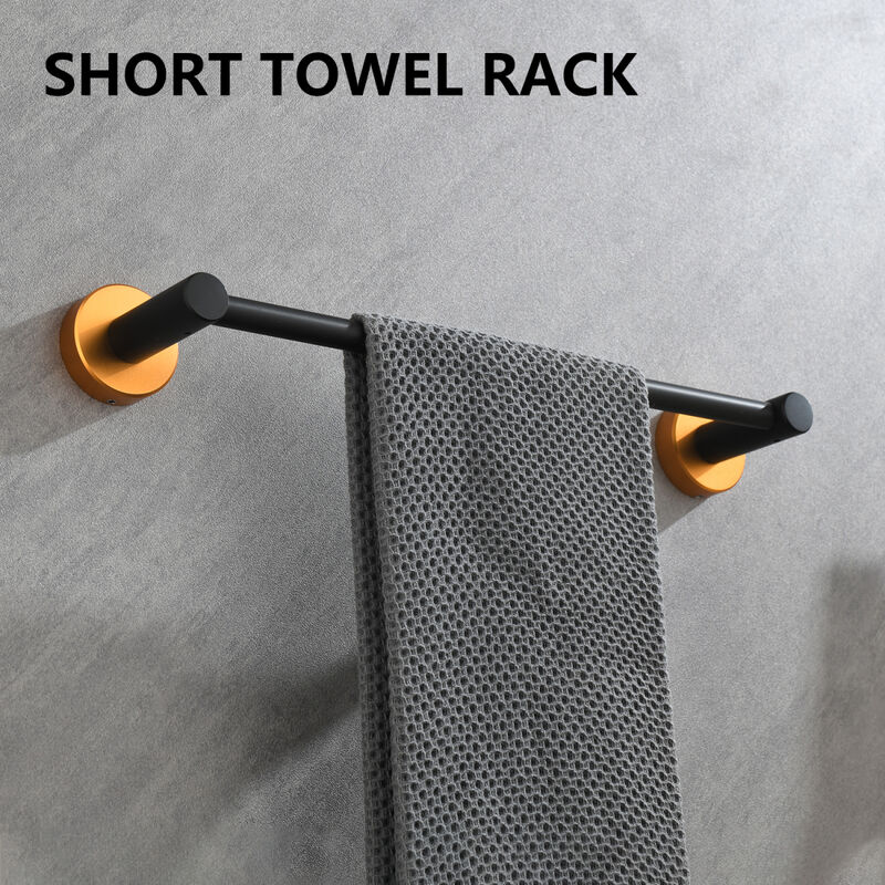 6 Piece Bathroom Towel Rack Set Wall Mount 0007
