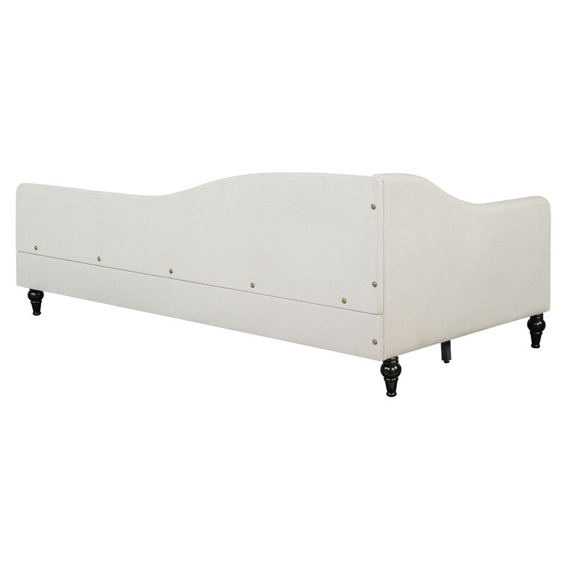 Merax L-Shaped Linen Upholstered Daybed