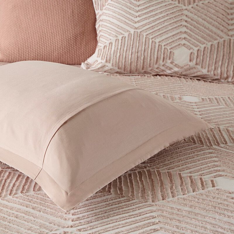 Gracie Mills Anibal Shabby Chic Cotton Jacquard Duvet Cover Set