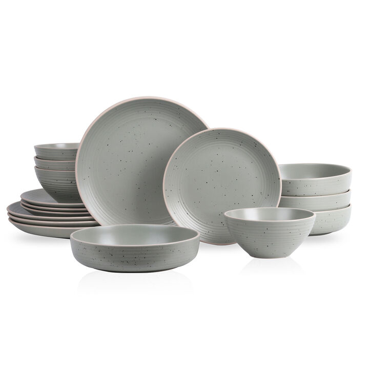 Stone Lain Lauren Stoneware 16 Piece Dinnerware Set
