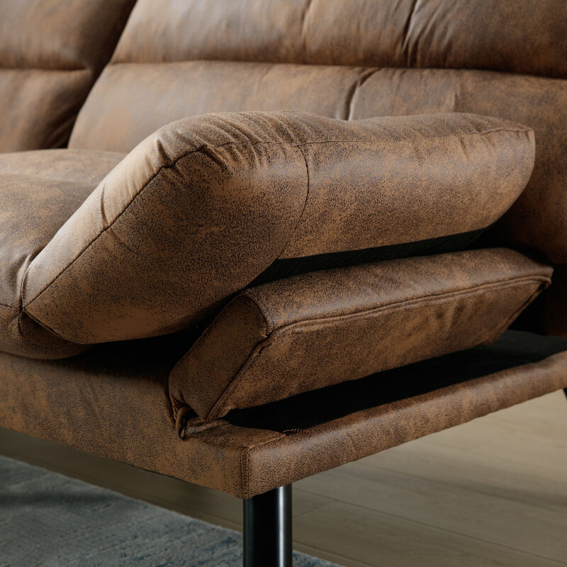 Merax Loveseat Sleeper Sofa with Thick Cushion