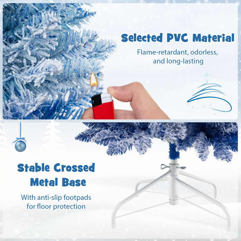 Gradient Snow Flocked Artificial Christmas Tree