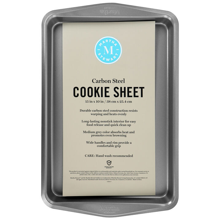 Martha Stewart Carbon Steel 15 Inch Cookie Sheet